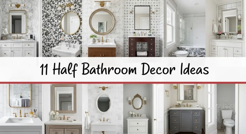 11 Half Bathroom Decor Ideas That Wow in Small Spaces