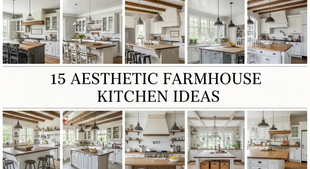 15 Aesthetic Farmhouse Kitchen Ideas That Never Go Out of Style