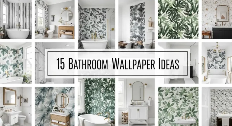 15 Inspiring Bathroom Wallpaper Ideas for Luxury Home Makeovers