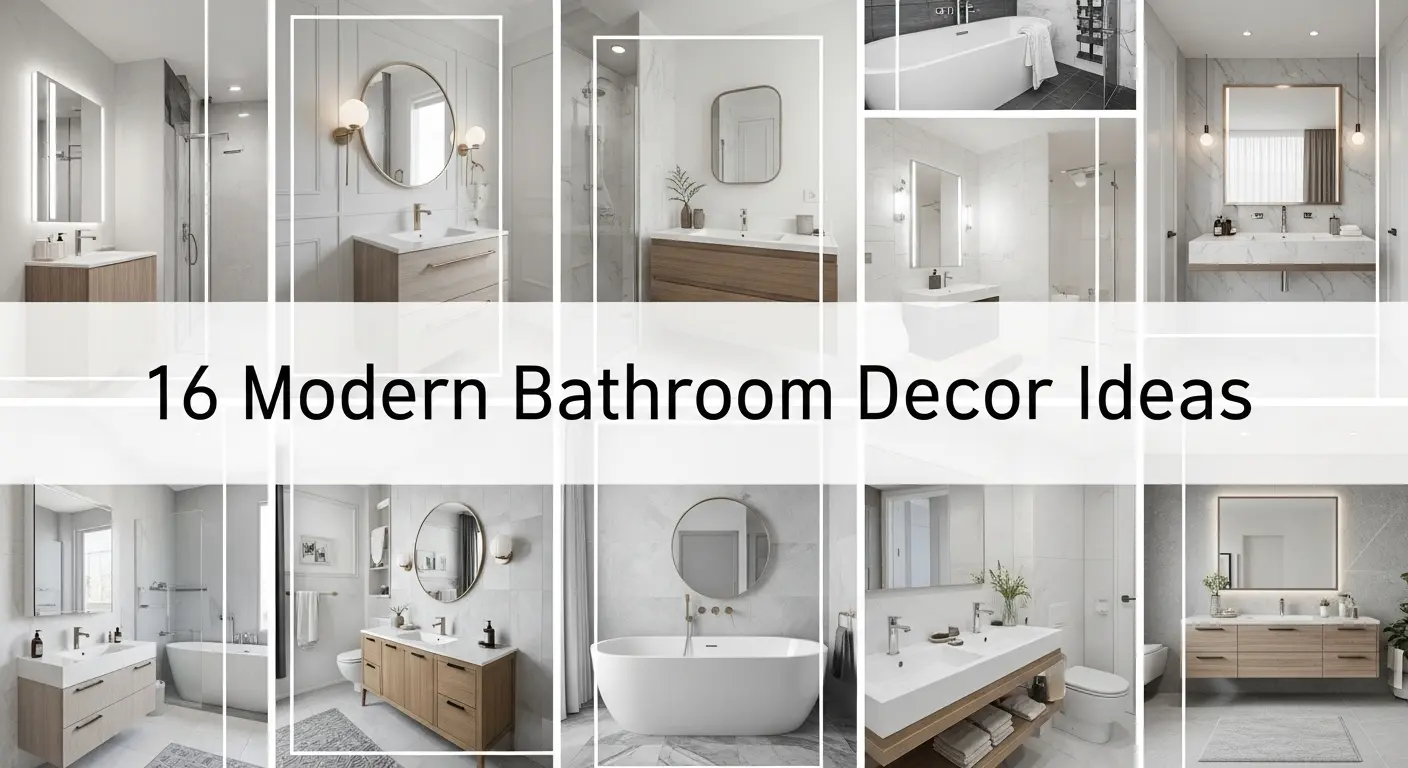 16 Asthetic Modern Bathroom Decor Ideas for Couples