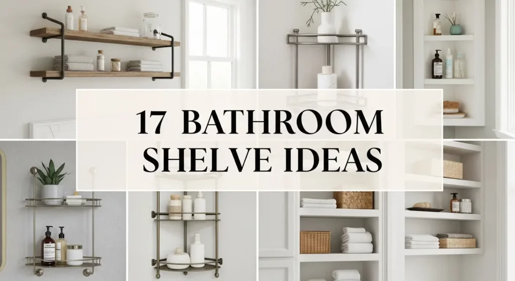 17 Budget Bathroom Shelve Ideas Under $50
