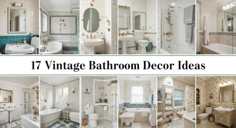 17 Modern Vintage Bathroom Decor Ideas That Blend Old and New