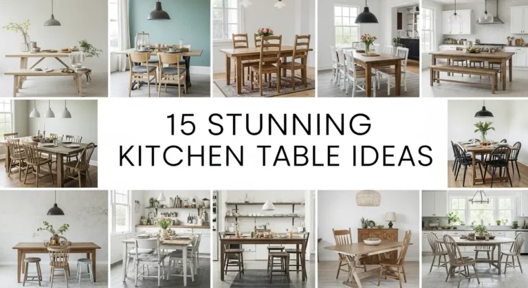 15 Stunning Kitchen Table Ideas for Every Home Style and Budget