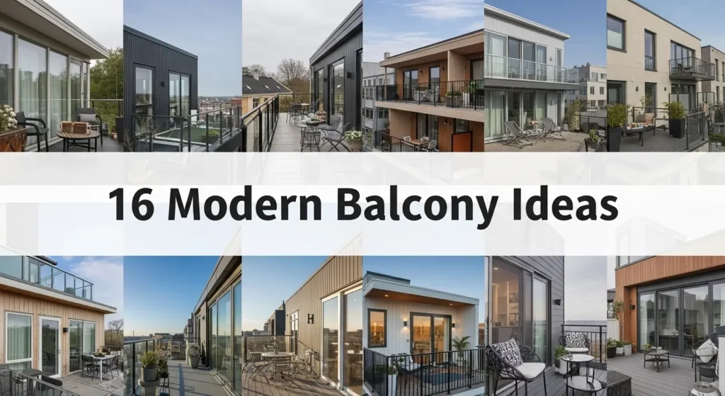 16 Modern Balcony Ideas - Transform Any Outdoor Space Into a Stylish Retreat