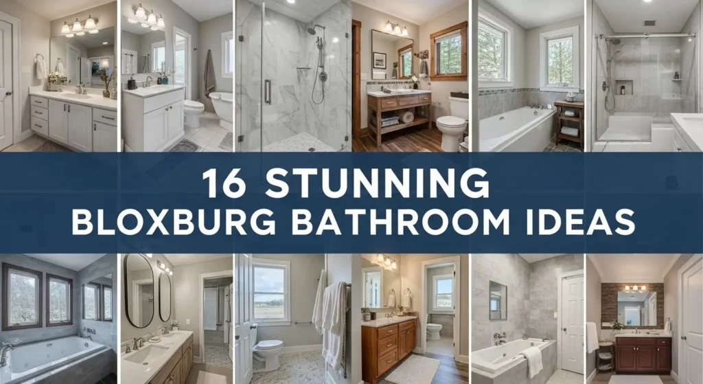 16 Stunning Bloxburg Bathroom Ideas for Virtual Home Builders