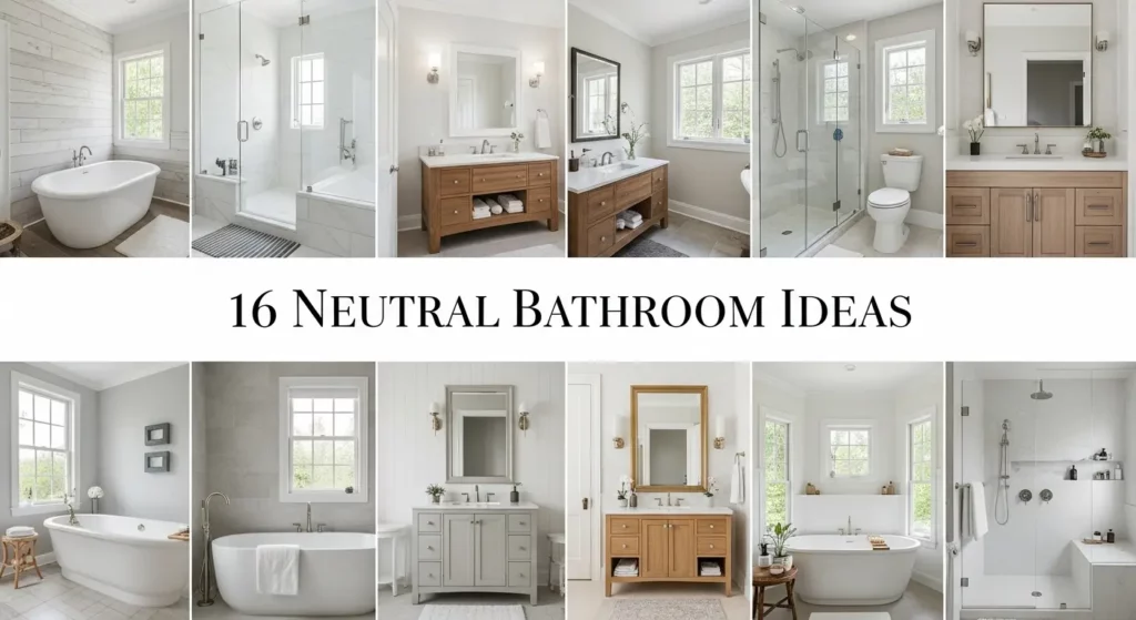 16 Stunning Neutral Bathroom Ideas for Modern Home Design