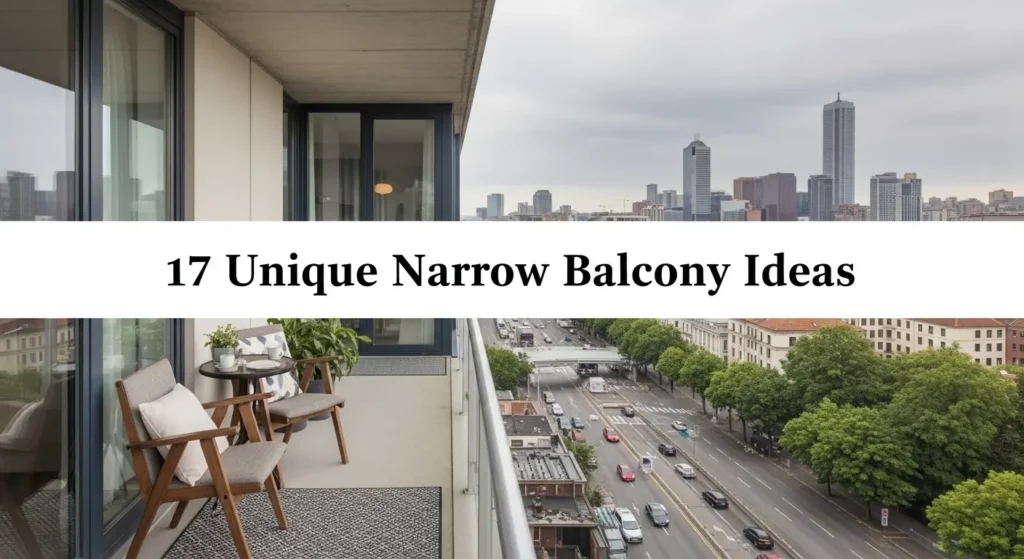 17 Unique Narrow Balcony Ideas - From Tiny Space to Design Masterpiece