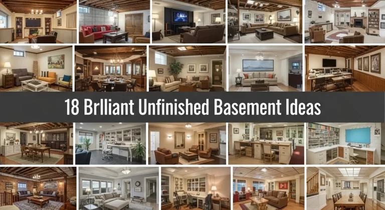 18 Brilliant Unfinished Basement Ideas for Every Budget and Style