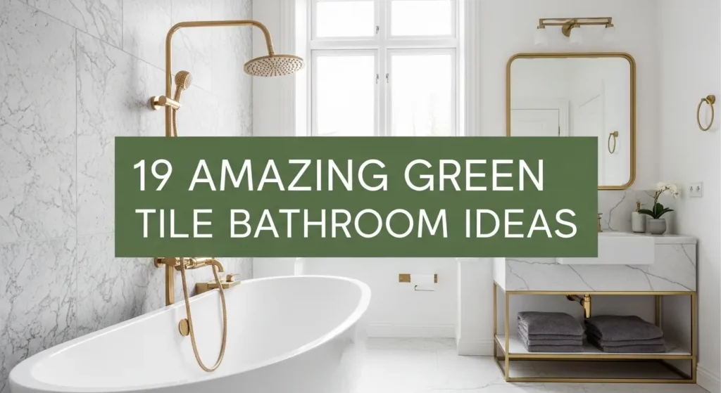 19 Amazing Green Tile Bathroom Ideas - Which Style Is Right for You