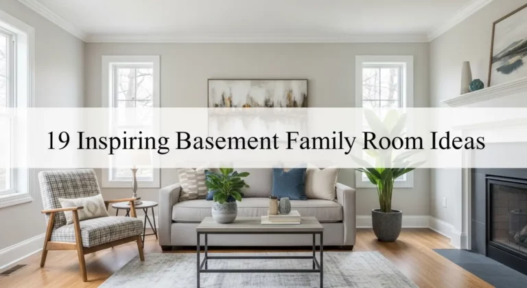 19 Inspiring Basement Family Room Ideas for Your Home Makeover