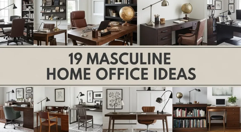 19 Masculine Home Office Ideas to Create Your Ultimate Professional Sanctuary