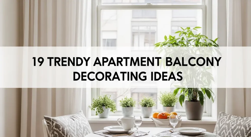19 Trendy Apartment Balcony Decorating Ideas to Create Your Outdoor Oasis
