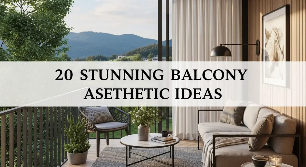 20 Stunning Balcony Aesthetic Ideas to Transform Your Outdoor Space into Heaven