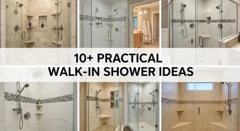 10+ Practical Walk-In Shower Ideas with Benches for Your Bathroom