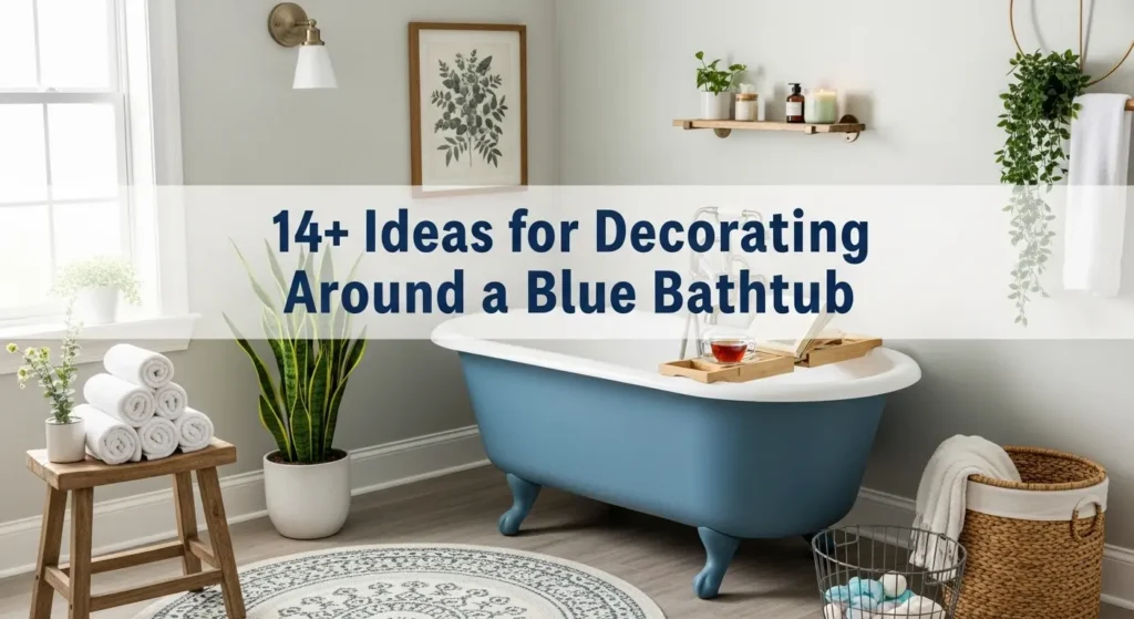 14+ Brilliant Blue Bathtub Design Ideas That'll Make Your Bathroom Shine