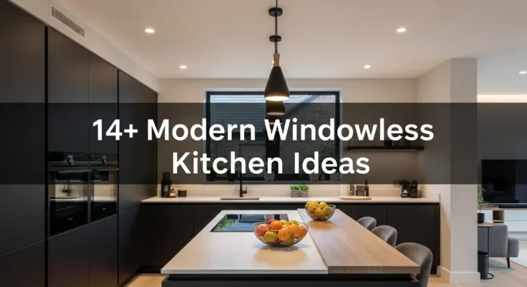 14+ Modern Windowless Kitchen Ideas for Contemporary Homes