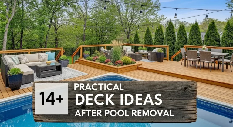 14+ Practical Deck Ideas After Pool Removal for Extra Outdoor Space