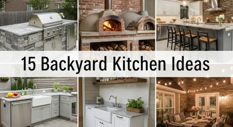 15 Backyard Kitchen Ideas to Create the Ultimate Outdoor Entertainment Hub