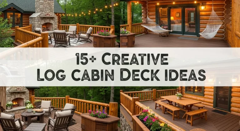 15+ Creative Log Cabin Deck Ideas for Every Style