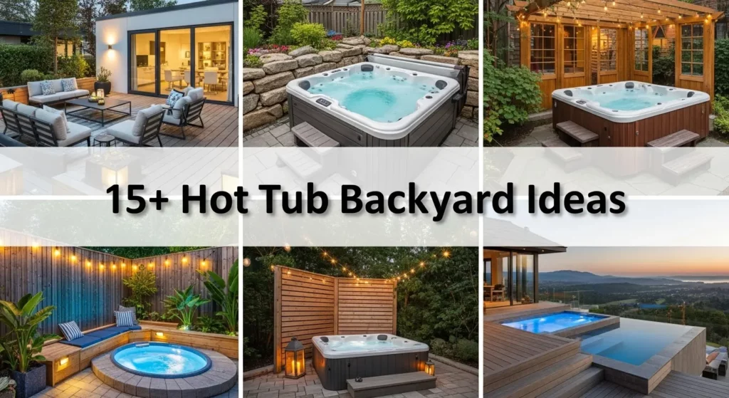 15+ Hot Tub Backyard Ideas for a Serene Outdoor Oasis