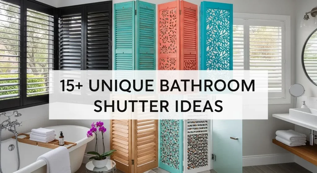 15+ Unique Bathroom Shutter Ideas for a Touch of Charm