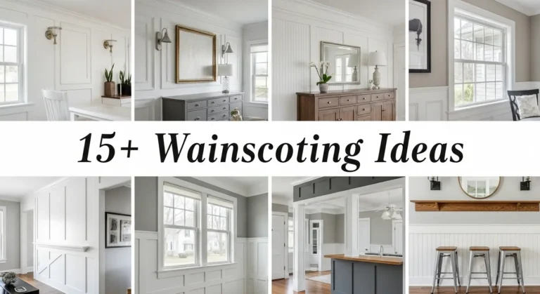 15+ Wainscoting Ideas with Stunning Finish Combinations