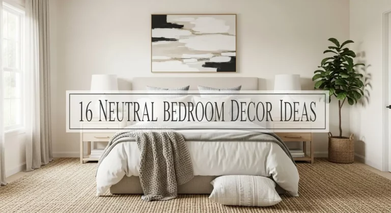 16 Elegant Neutral Bedroom Decor Ideas That Never Go Out of Style