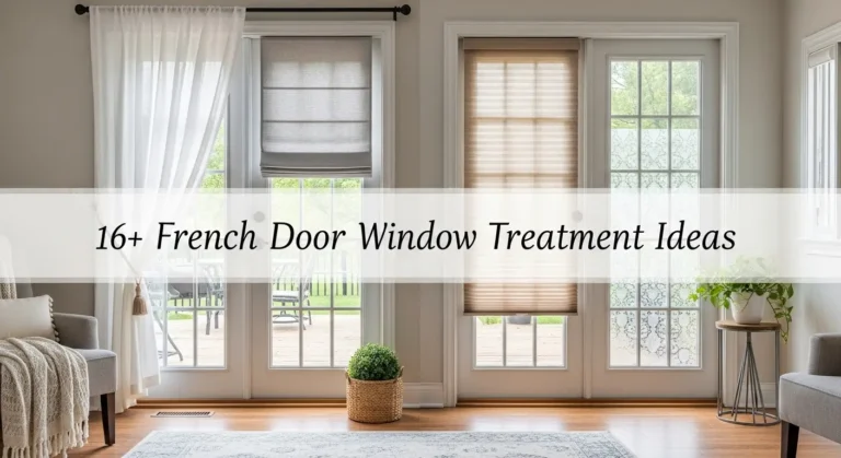 16+ French Door Window Treatment Ideas That Add Style and Privacy