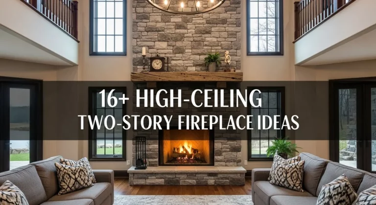 16+ High-Ceiling Two-Story Fireplace Ideas to Elevate Your Home