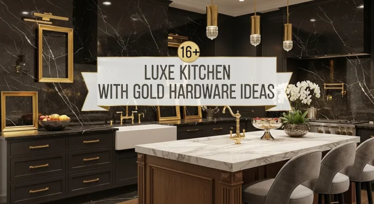 16+ Luxe Kitchen with Gold Hardware Ideas to Inspire Your Space