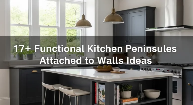 17+ Functional Kitchen Peninsulas Attached to Walls Ideas