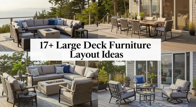 17+ Large Deck Furniture Layout Ideas for Ultimate Outdoor Comfort