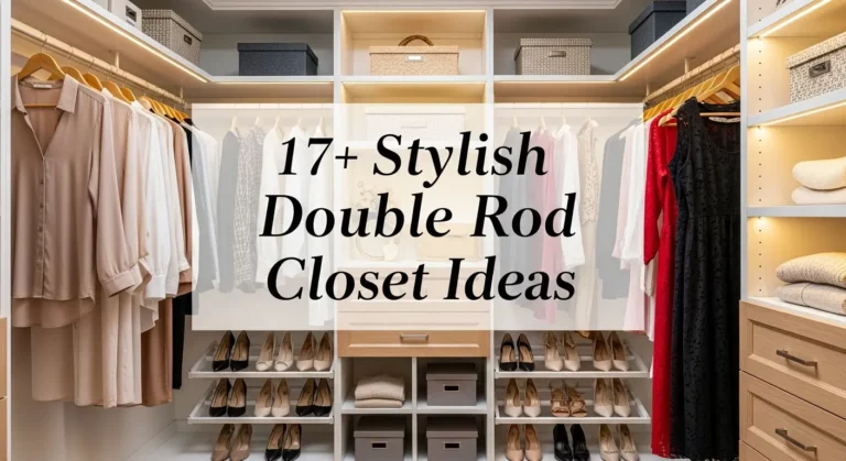 17+ Stylish Double Rod Closet Ideas for Better Organization