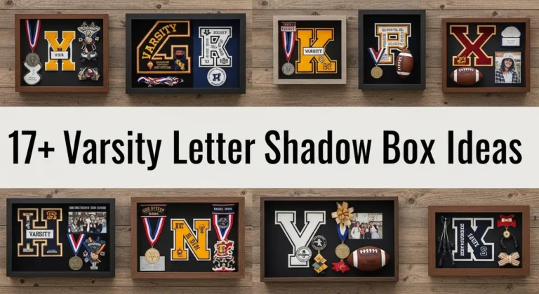 17+ Varsity Letter Shadow Box Ideas to Preserve Your Athletic Memories Forever