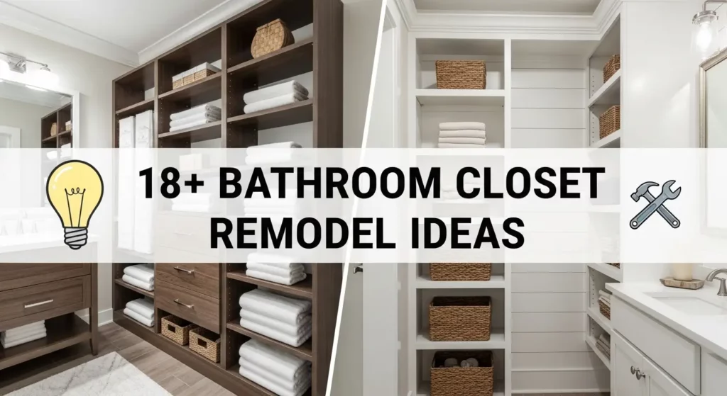 18+ Bathroom Closet Design Ideas for a More Functional Bathroom