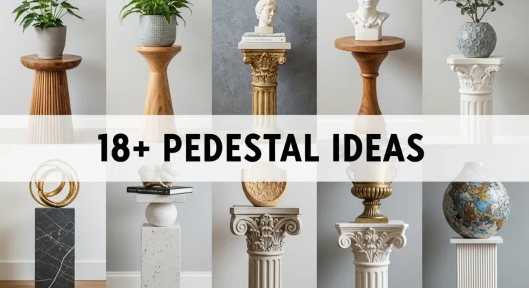 18+ Pedestal Ideas with Classic Timeless Appeal
