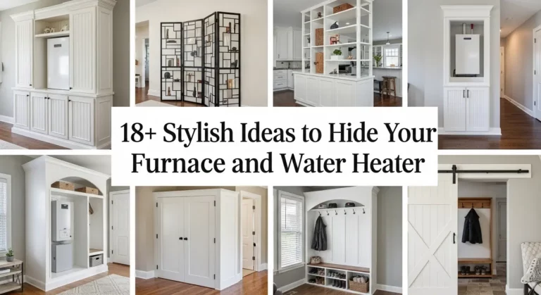18+ Stylish Ideas to Hide Your Furnace and Water Heater