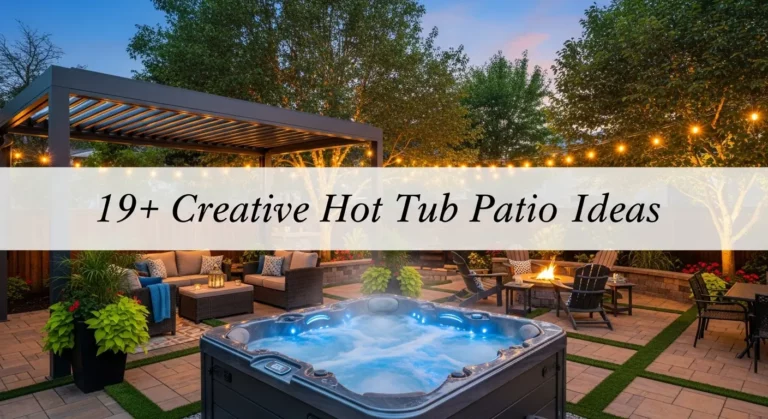 19+ Creative Hot Tub Patio Designs for a Spa-Like Experience