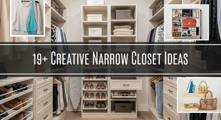 19+ Creative Narrow Closet Ideas for Small Rooms