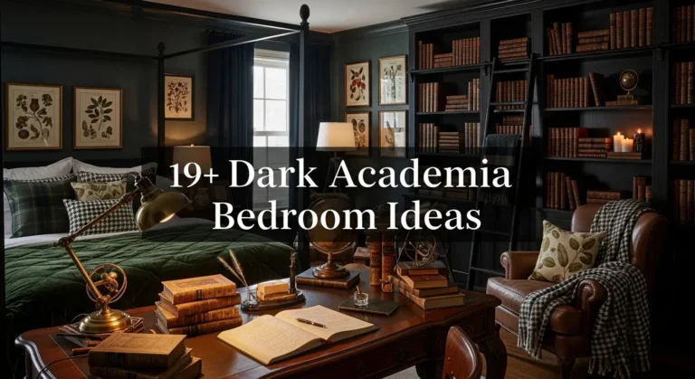 19+ Dark Academia Bedroom Ideas with Antique Charm