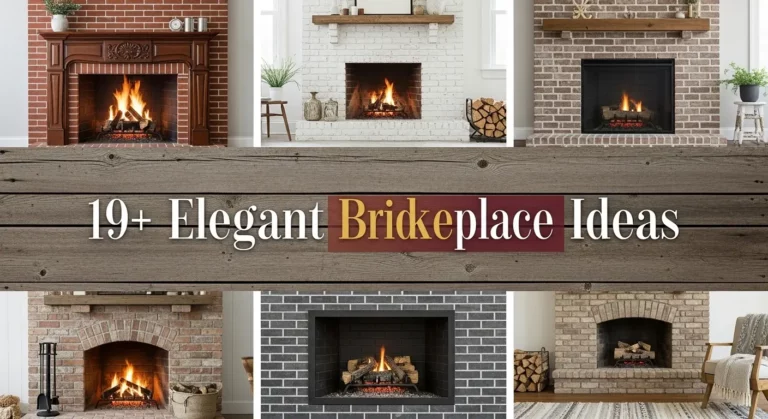 19+ Elegant Brick Fireplace Ideas for a Sophisticated Look