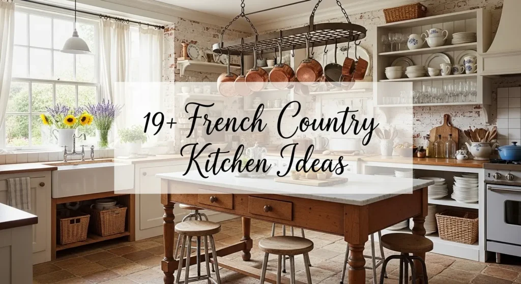 19+ French Country Kitchen Ideas with Authentic Hues