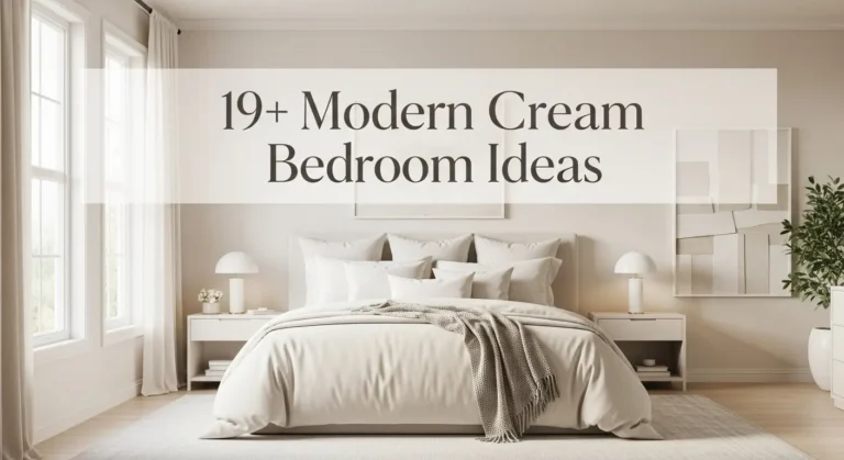 19+ Modern Cream Bedroom Ideas with Perfect Color Combinations