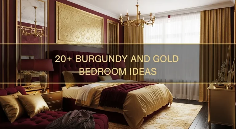 20+ Creative Burgundy and Gold Bedroom Ideas to Add Richness to Your Space