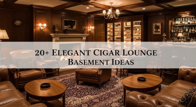 20+ Elegant Cigar Lounge Basement Ideas for the Ultimate Retreat
