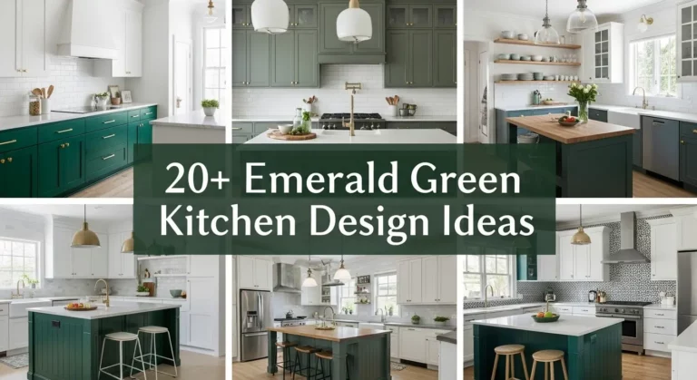 20+ Emerald Green Kitchen Design Ideas to Brighten Your Space