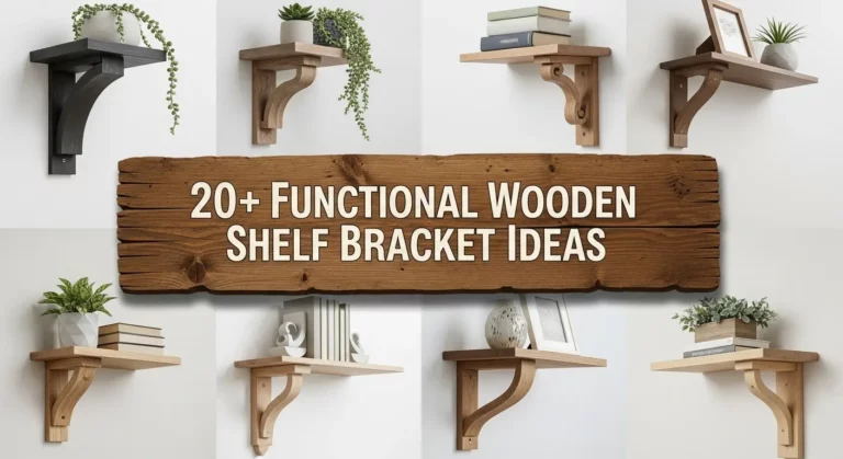20+ Functional Wooden Shelf Bracket Ideas for Every Room