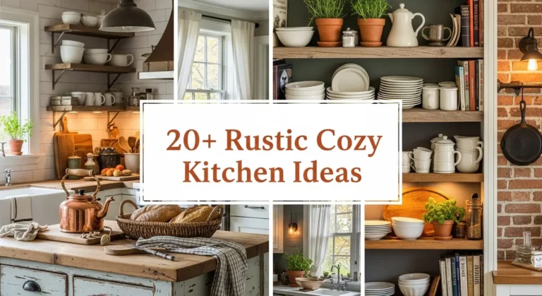 20+ Rustic Cozy Kitchen Ideas for a Homely Vibe