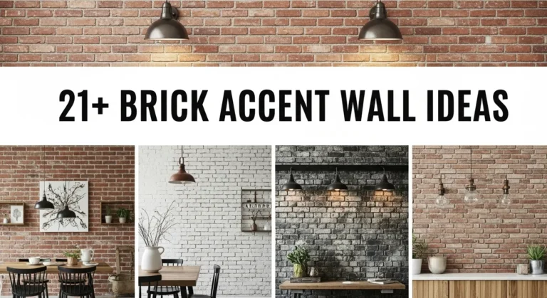 21+ Brick Accent Wall Ideas That Add Warmth to Modern Interiors