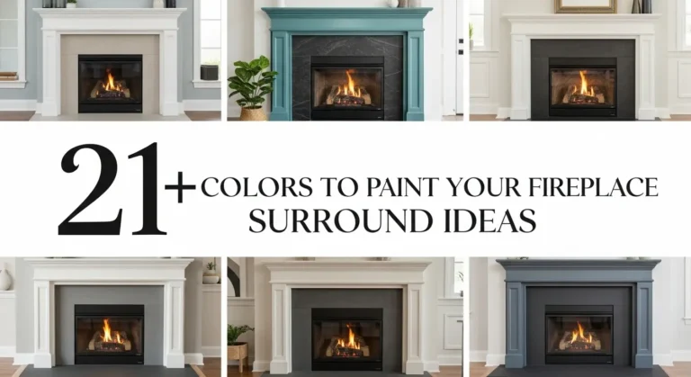 21+ Colors to Paint Your Fireplace Surround Ideas for Stunning Room Transformations